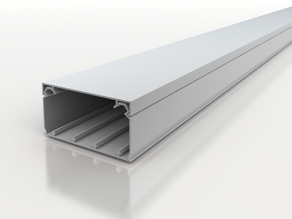 Cable trunking with safety cover